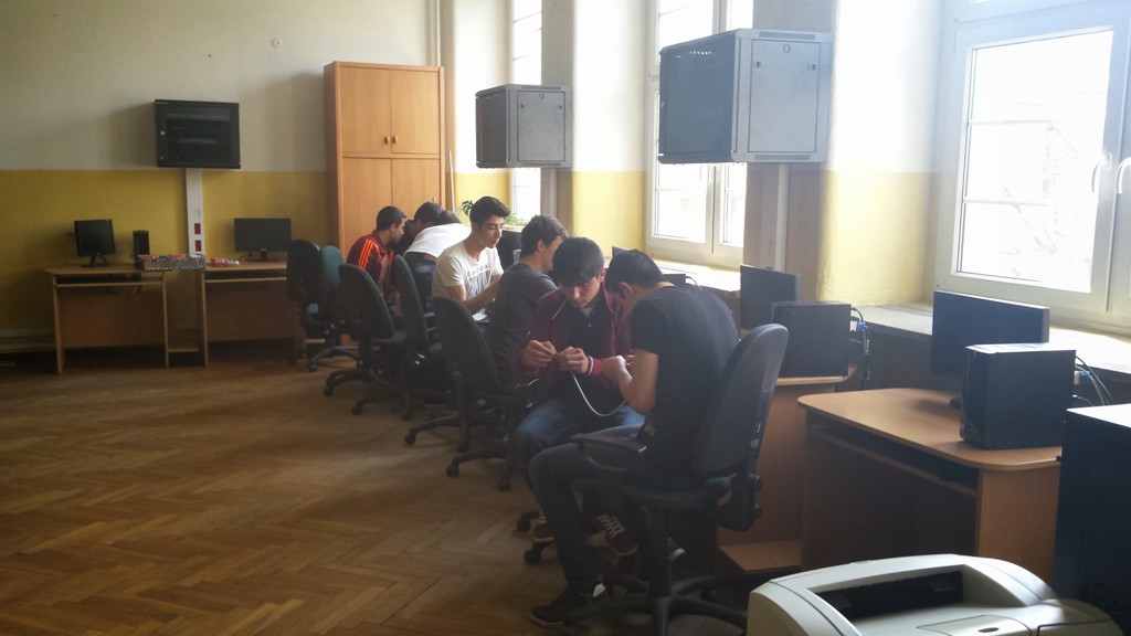 Uczniowie z wymiany międzynarodowej.