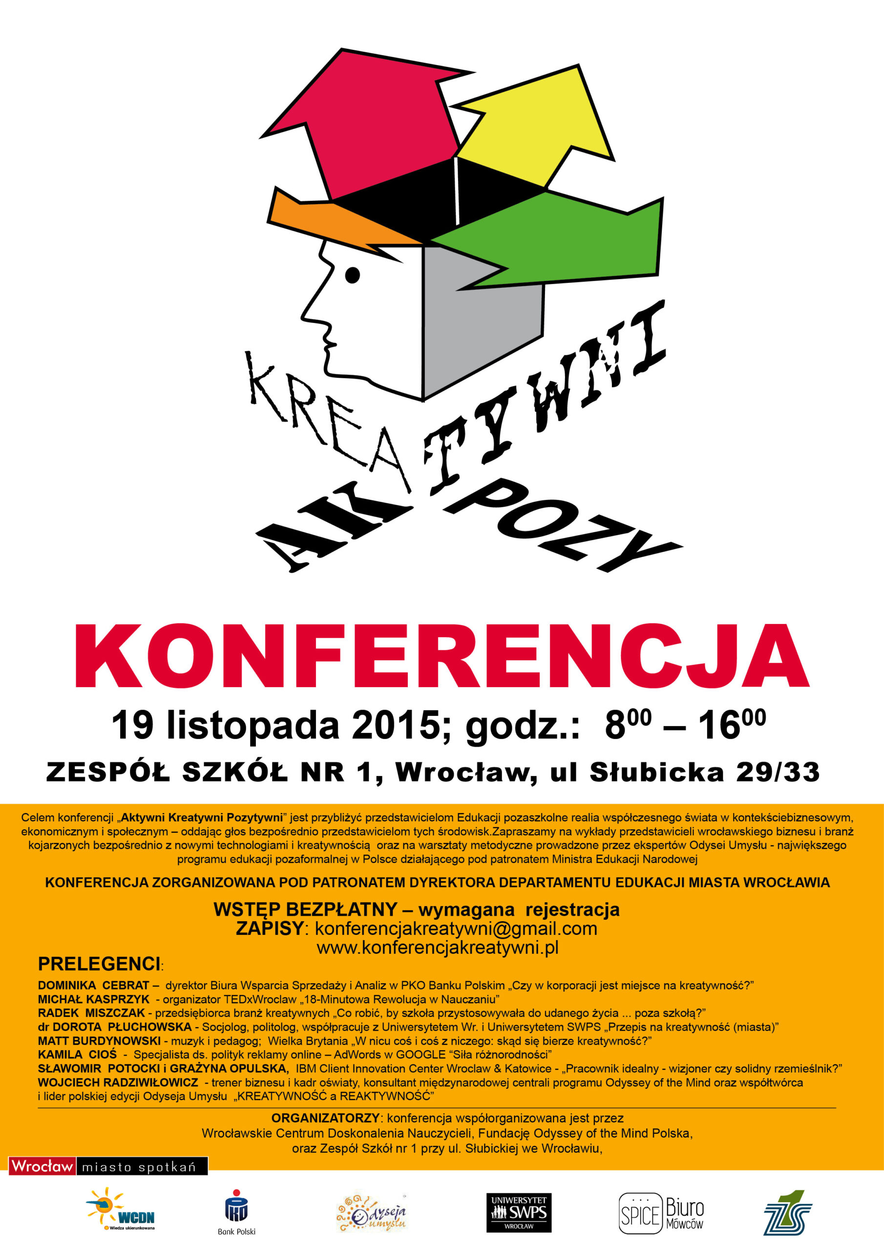 Konferencja  „KREATYWNI, AKTYWNI, POZYTYWNI”