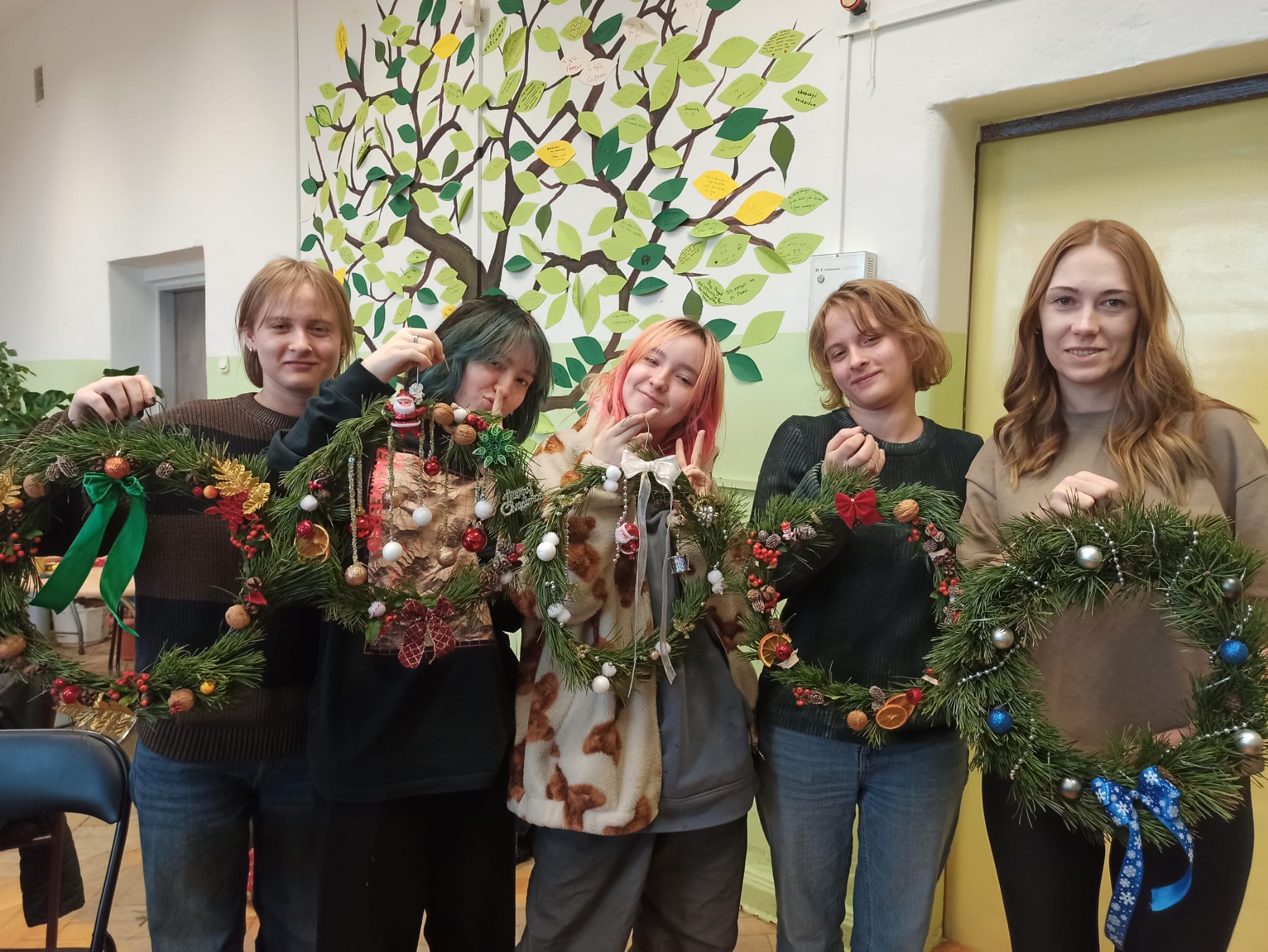 Warsztaty wianków bożonarodzeniowych