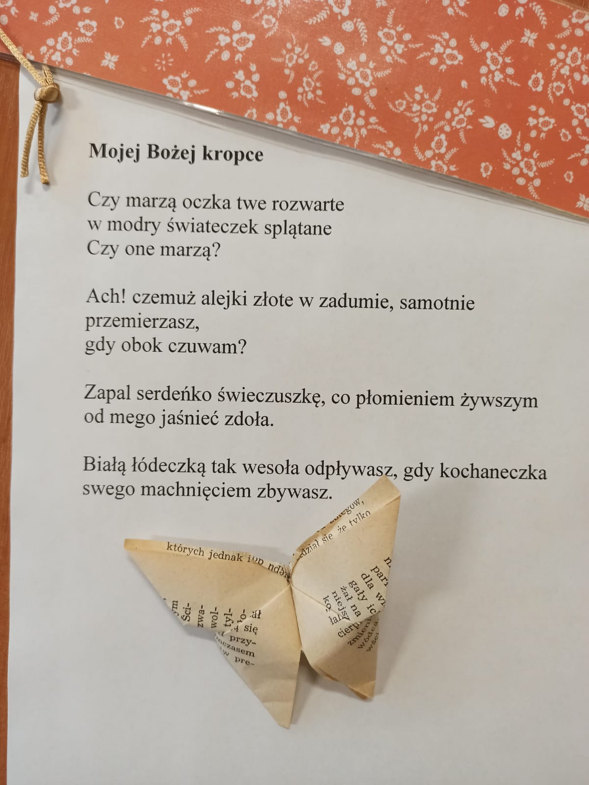 Sukces poetycki Ewy z kl. 3e